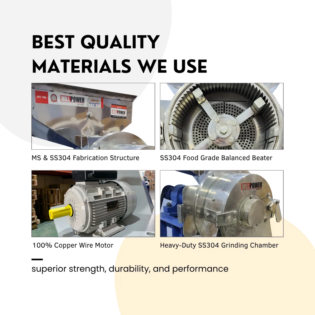 100 किलो प्रति घंटा आटा चक्की की कीमत SS गुणवत्ता